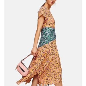 TOPSHOP mixed floral print dress